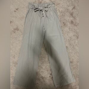 Sincerely Jules Linen Trousers (Khaki, Size S)
